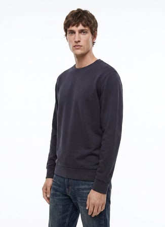Dockers Antrasit Erkek Regular Fit Sweatshirt D2620148003_Small Logo Sweatshirt