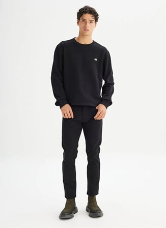 Lee Siyah Erkek Sweatshirt L82IRY