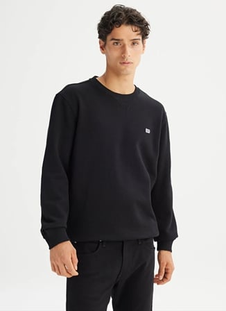 Lee Siyah Erkek Sweatshirt L82IRY