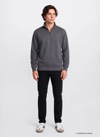 Lee Sweatshirt, 2XL, Gri