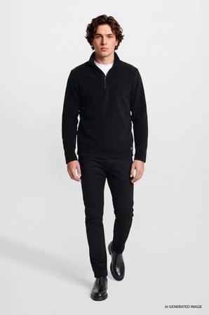 Lee Yarım Fermuar Erkek Polar Sweatshirt L2620001001