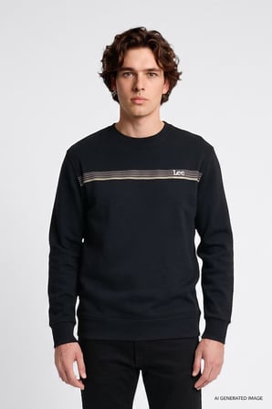 Pamuklu Regular Fit Normal Kesim Logo Detaylı Sweatshirt