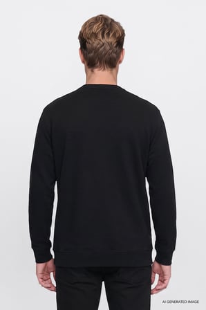 Pamuklu Selanik Regular Fit Normal Kesim Bisiklet Yaka Sweatshirt
