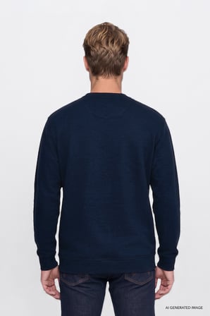 Pamuklu Selanik Regular Fit Normal Kesim Bisiklet Yaka Sweatshirt