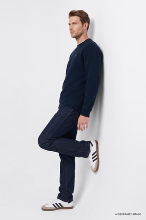 Pamuklu Selanik Regular Fit Normal Kesim Bisiklet Yaka Sweatshirt