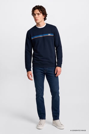 Pamuklu Regular Fit Normal Kesim Bisiklet Yaka Sweatshirt