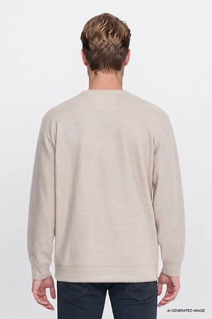 Pamuklu Selanik Regular Fit Normal Kesim Bisiklet Yaka Sweatshirt