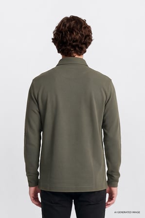 Pamuklu Regular Fit Normal Kesim Bisiklet Yaka Logo Detaylı Sweatshirt