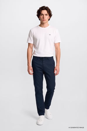 Yumuşak Dokulu Slim Fit Dar Kesim Cepli Esnek Chino Pantolon
