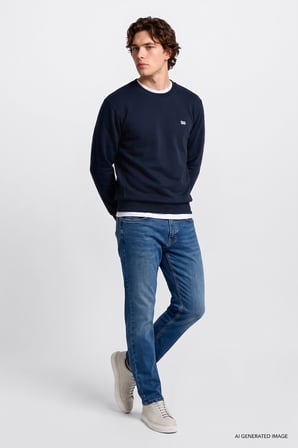 Pamuklu Straight Fit Cepli Esnek Jean Denim Kot Pantolon