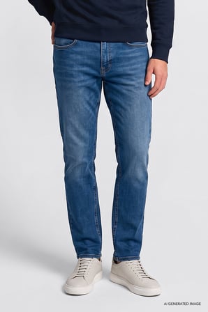 Pamuklu Straight Fit Cepli Esnek Jean Denim Kot Pantolon
