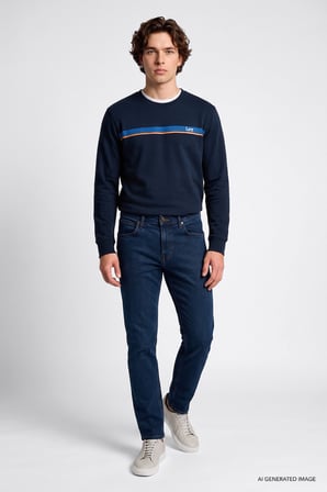 Pamuklu Straight Fit Cepli Esnek Jean Kot Denim Pantolon