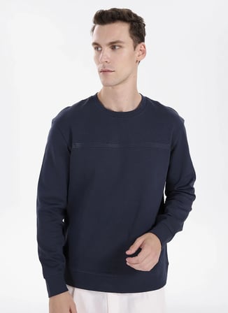 Wrangler Lacivert Erkek Sweatshirt GW2520534