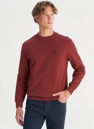 Wrangler Bordo Erkek Sweatshirt GW2520255