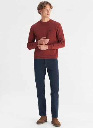 Wrangler Bordo Erkek Sweatshirt GW2520255