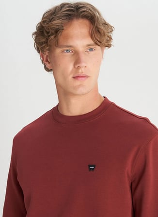 Wrangler Bordo Erkek Sweatshirt GW2520255