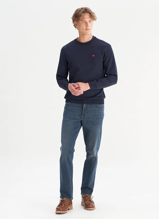 Wrangler Lacivert Erkek Sweatshirt GW2520255