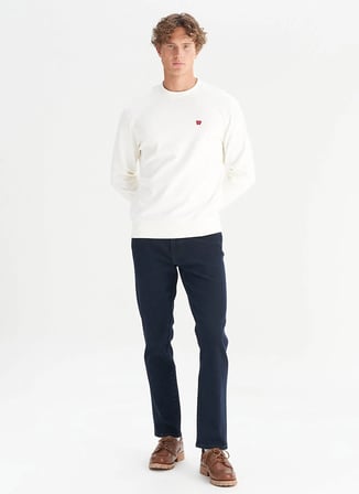 Wrangler Beyaz Erkek Sweatshirt GW2520255W02 SWEATSHIRT BEYAZ