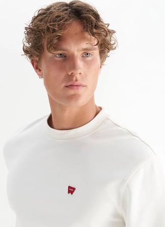 Wrangler Beyaz Erkek Sweatshirt GW2520255W02 SWEATSHIRT BEYAZ