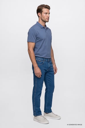 Texas Regular Fit Normal Kesim Cepli Esnek Jean Kot Denim Pantolon