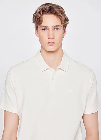 Wrangler Beyaz Erkek Regular Fit Polo T-Shirt W2610158102 Erkek Polo T-shirt