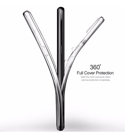 İphone 5-5s Uyumlu Ön Arka 360 Tam Koruma Şeffaf Soft Silikon Kılıf