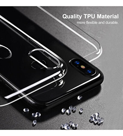 Xiaomi Mi 8 Uyumlu Ön Arka 360 Tam Koruma Şeffaf Soft Silikon Kılıf
