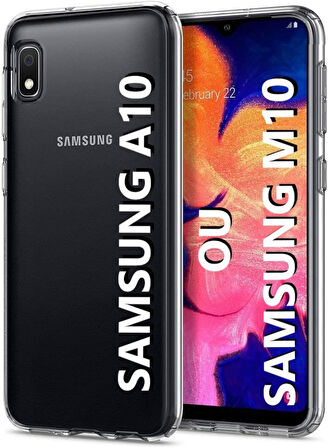 Samsung Galaxy M10/A10 Uyumlu Ön Arka 360 Tam Koruma Şeffaf Soft Silikon Kılıf