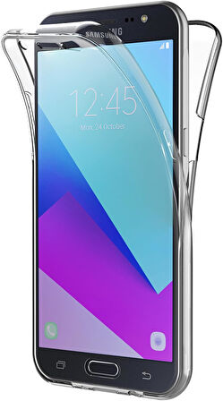 Samsung Galaxy A7 2016 Uyumlu Ön Arka 360 Tam Koruma Şeffaf Soft Silikon Kılıf