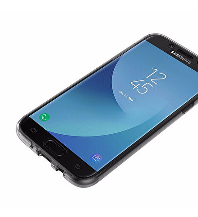 Samsung Galaxy A7 2016 Uyumlu Ön Arka 360 Tam Koruma Şeffaf Soft Silikon Kılıf