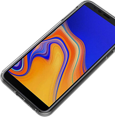Samsung Galaxy J4 Uyumlu Ön Arka 360 Tam Koruma Şeffaf Soft Silikon Kılıf