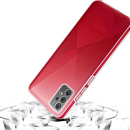 Samsung Galaxy A52 Uyumlu Ön Arka 360 Tam Koruma Şeffaf Soft Silikon Kılıf