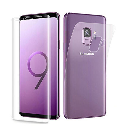 Samsung Galaxy S9 ile Uyumlu Ön Arka Koruma Full Body Jelatin