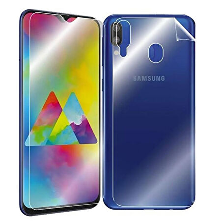 Samsung Galaxy M20 ile Uyumlu Ön Arka Koruma Full Body Jelatin
