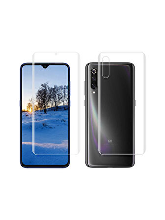 Xiaomi Mi 9 SE ile Uyumlu Ön Arka Koruma Full Body Jelatin