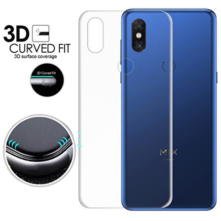 Xiaomi Mi Mix 3 ile Uyumlu Ön Arka Koruma Full Body Jelatin