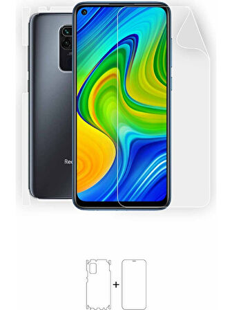 Xiaomi Mi Note 9 ile Uyumlu Ön Arka Koruma Full Body Jelatin