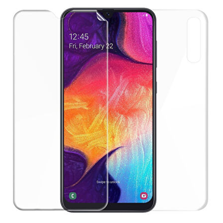 Samsung Galaxy A30s ile Uyumlu Ön Arka Koruma Full Body Jelatin