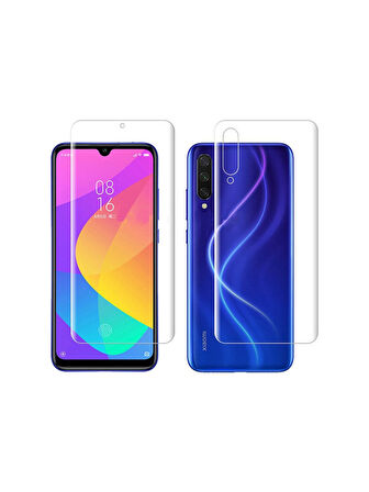 Xiaomi Mi 9 Lite ile Uyumlu Ön Arka Koruma Full Body Jelatin