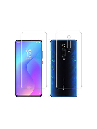 Xiaomi Mi 9T ile Uyumlu Ön Arka Koruma Full Body Jelatin