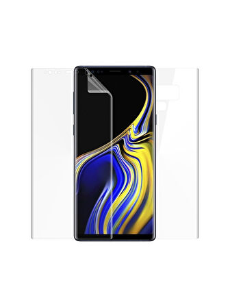 Samsung Galaxy Note 9 ile Uyumlu Ön Arka Koruma Full Body Jelatin