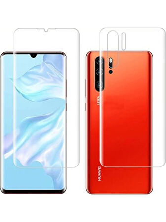Huawei P30 Pro ile Uyumlu Ön Arka Koruma Full Body Jelatin