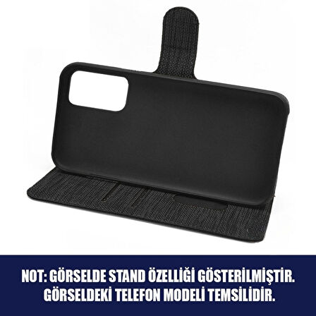 General Mobile 8 Go Uyumlu Kapaklı Tam Korumalı Kumaş Kılıf
