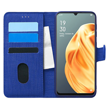 Huawei Mate 20 Lite Uyumlu Kapaklı Tam Korumalı Kumaş Kılıf