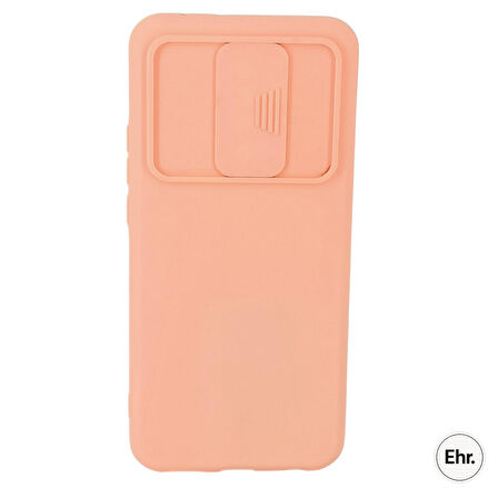 Xiaomi Redmi 9 Uyumlu Kamera Sürgülü Mat Silikon Kılıf