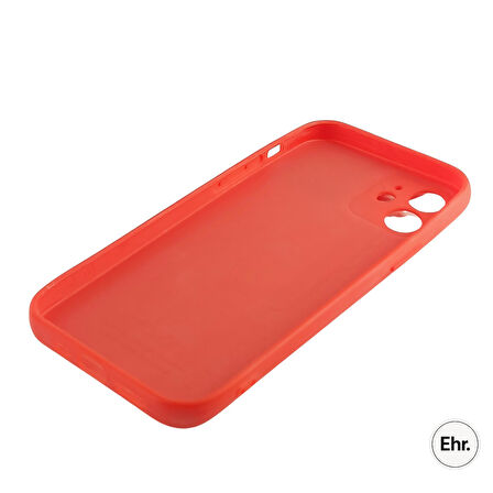 iPhone 12 Mini Uyumlu Kamera Sürgülü Mat Silikon Kılıf