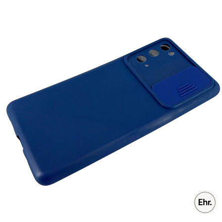 Samsung Galaxy S20 FE Uyumlu Kamera Sürgülü Mat Silikon Kılıf