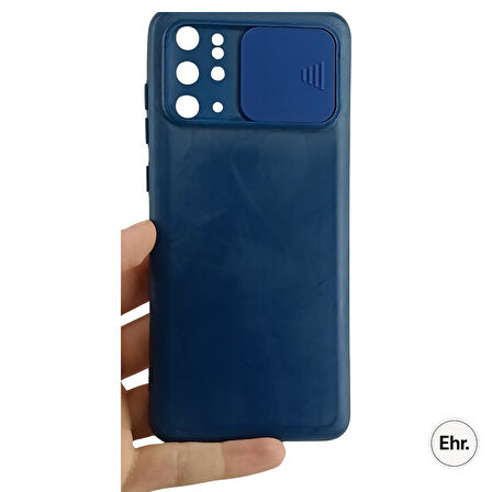 Ehr. Samsung Galaxy S20 Plus Uyumlu Kamera Sürgülü Mat Silikon Kılıf