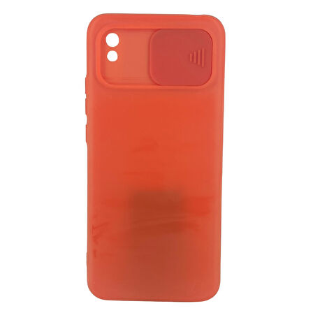 Xiaomi Redmi 9A Uyumlu Kamera Sürgülü Mat Silikon Kılıf