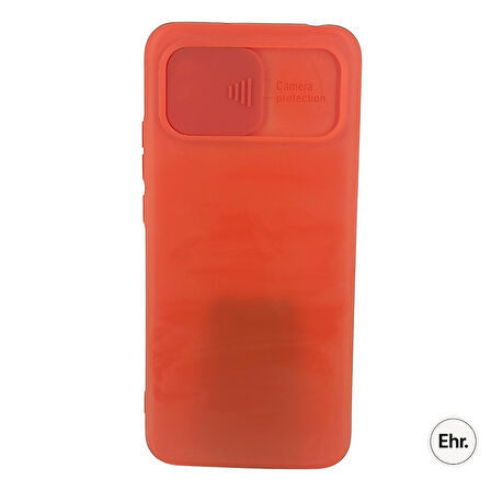 Xiaomi Redmi 9A Uyumlu Kamera Sürgülü Mat Silikon Kılıf